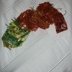 Printed Organza Drawstring Bags